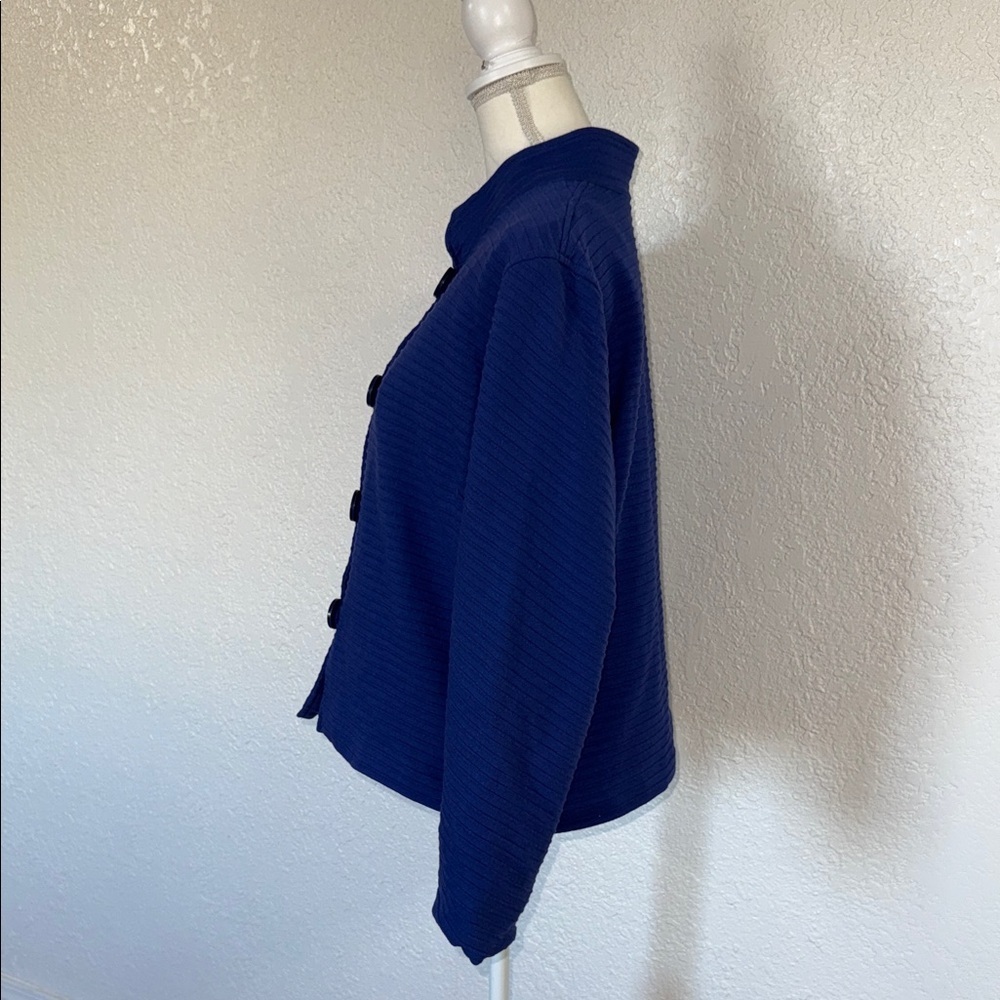 COLDWATER CREEK Blue Button-Up Jacket - Picture 2 of 10